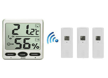 Wireless Big Digit Thermo-hygrometer with Three remote sensors