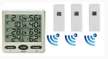 Wireless 8 Channel Thermometer/Hygrometer with three sensors