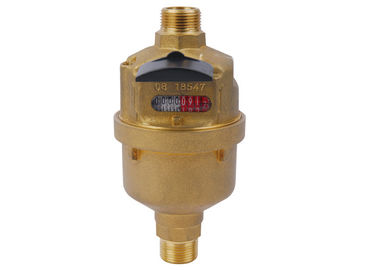 Anti theft Domestic Multi Jet Brass Water Meter for Cold Water or Hot Water 
