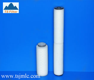 30inch / 5.0 micron Single cage Liquid Filter Cartridge with Larger filtration area / PP or Glassfiber membrane