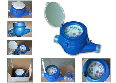 Plastic Super Dry Dial Cold  Water Meters , Domestic Water Meter