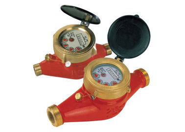 Brass Multi Jet Water Meter / Hot Water Meter With Magnetic drive