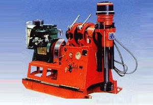 Hydraulic Chuck Skid Mounted Drilling Rig With Anti-vibration Meter