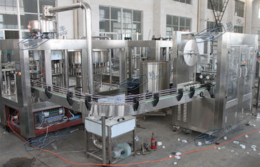 PLC Control Water Production Line , 15000BPH Plastic Bottle Monoblock Filling Machine