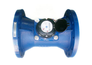Industrial Vane Wheel Water Flow Rate Meter , Digital Woltman Water Flow Meter