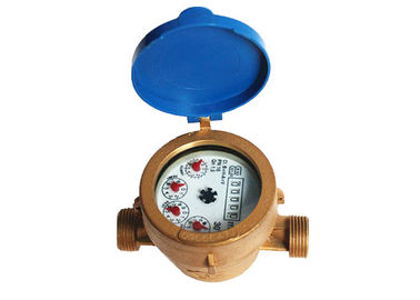 Brass Single Jet Water Meter Brass / Home Water Meter ISO 4064 Class B