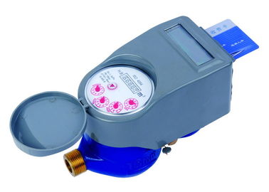 Intelligent Dry Dial Cold Digital Water Meter , Vane Wheel Water Meter