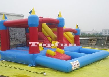 20ft Inflatable 4 in 1 Combo Jumping Castle Jump And Slide With Plastic Ball Pit