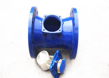 Horizontal Woltmann Cast Iron Detachable Water Meter Dry Dial , DN200